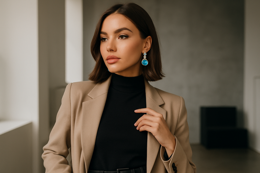 Unleash Your Inner Influencer: Blue Topaz Earrings Edition