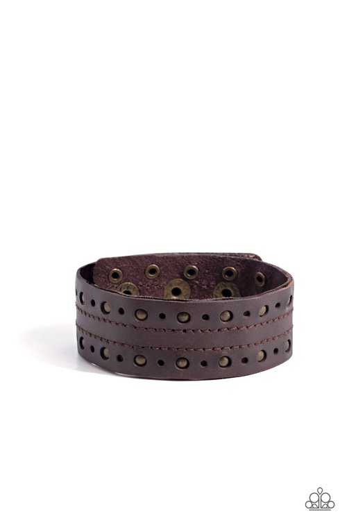 Prairie Pasture - Brass - Paparazzi Bracelet Image