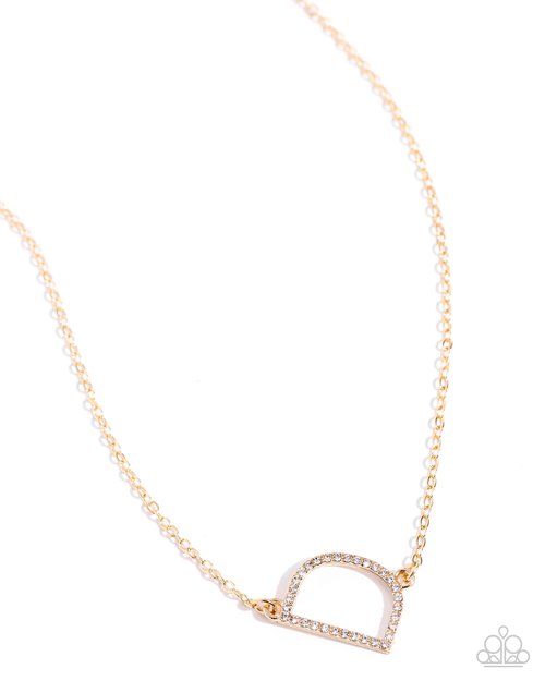 INITIALLY Yours - D - Paparazzi Necklace Image