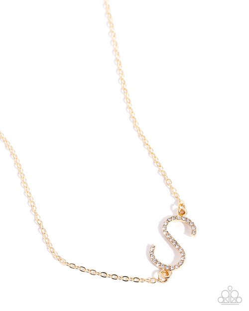 INITIALLY Yours - S - Paparazzi Necklace Image