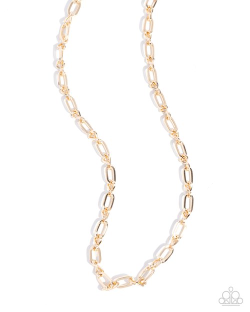 Mr. Steal Your Girl - Gold - Paparazzi Necklace Image