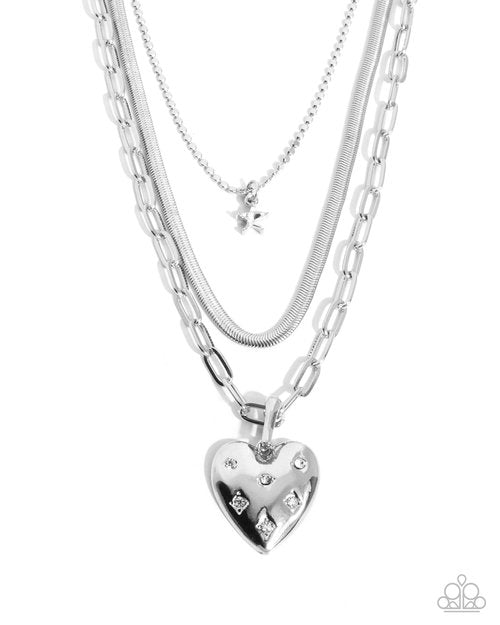 Self-Love - White - Paparazzi Necklace Image
