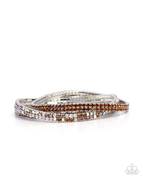 Tolerable Twinkle - Brown - Paparazzi Bracelet Image