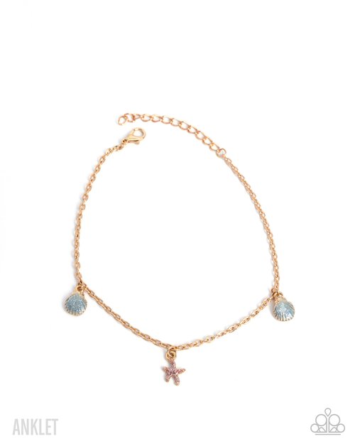 Coastal Celebrity - Gold - Paparazzi Bracelet Image