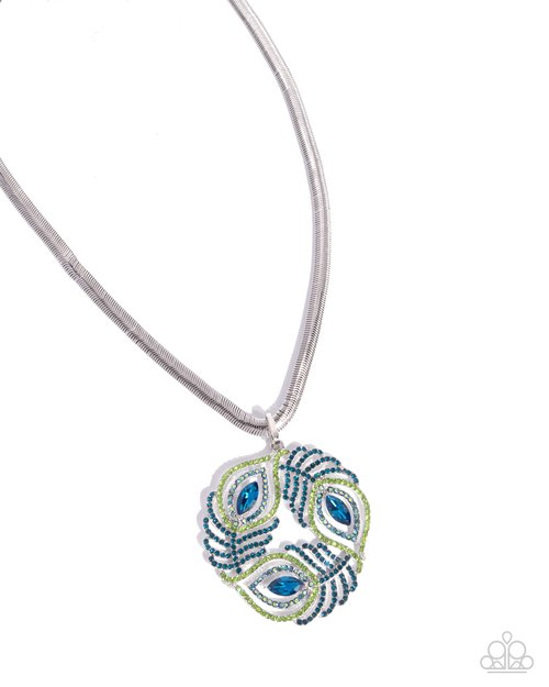 Peacock Patchwork - Paparazzi Necklace Image
