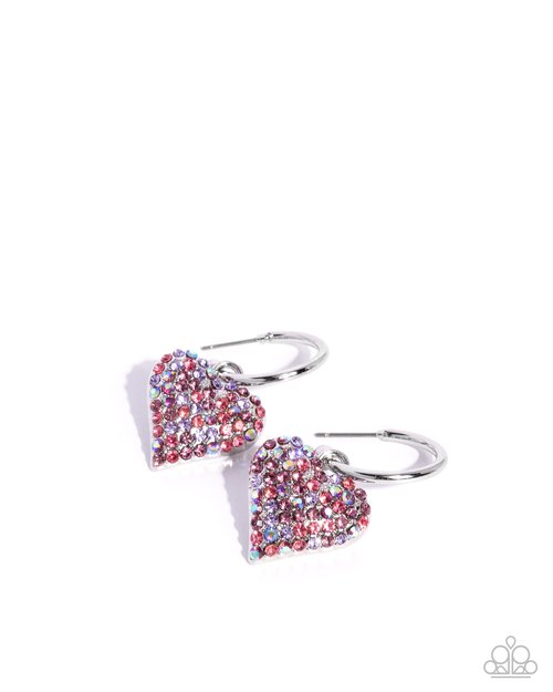 Heartfelt Hypnosis - Purple - Paparazzi Earring Image