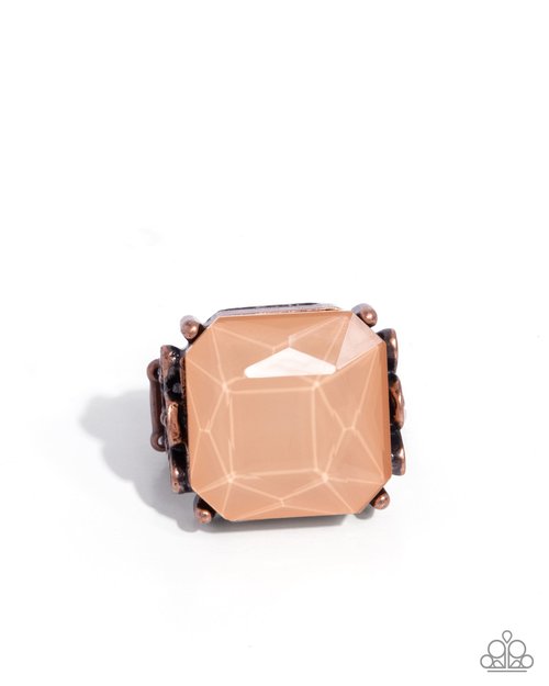 Monumental Masterpiece - Copper - Paparazzi Ring Image