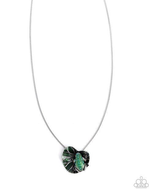 Tree Frog Tapestry - Paparazzi Necklace Image