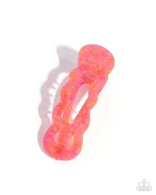 Jovial Jellyfish - Pink - Paparazzi Hair Accessories Image