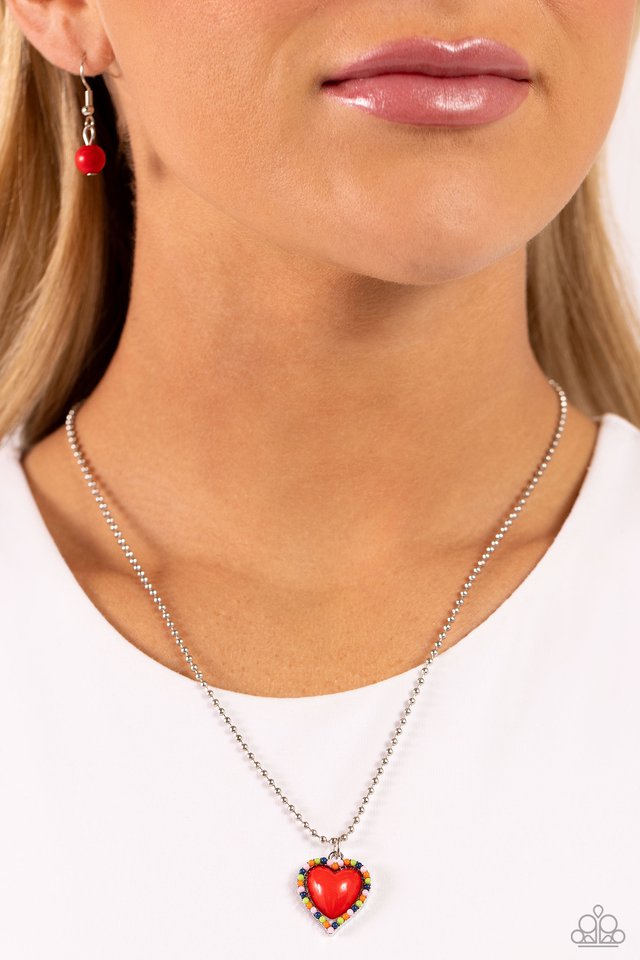 Featured image for How to Style the Paparazzi Necklace ~ Romantic Ragtime - Red