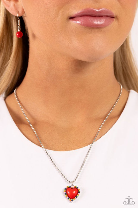 Featured image for How to Style the Paparazzi Necklace ~ Romantic Ragtime - Red