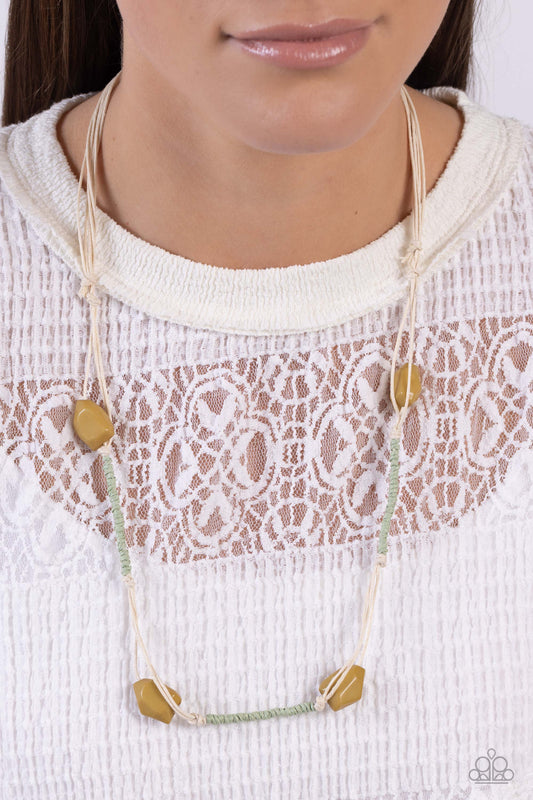 Homespun Haven - Green - Paparazzi Necklace Image
