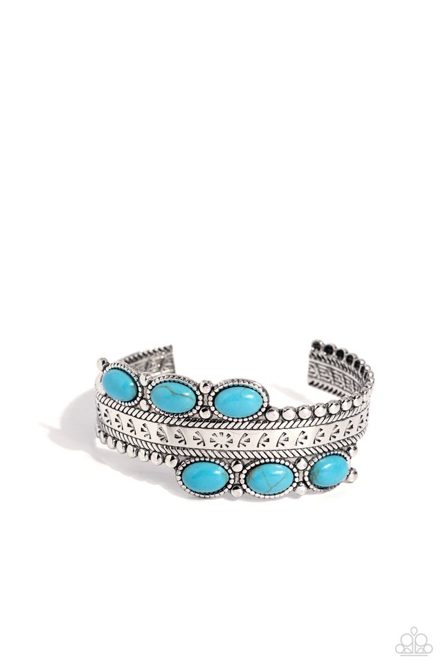 A League of Their STONE - Blue - Paparazzi Bracelet Image