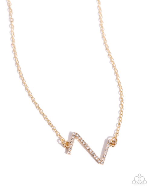 INITIALLY Yours - Z - Paparazzi Necklace Image