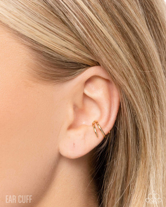 Elven Empowerment - Gold - Paparazzi Earring Image