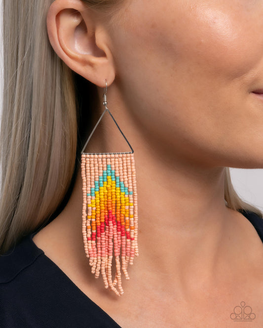 Pointed Promotion - Yellow - Paparazzi Earring Image