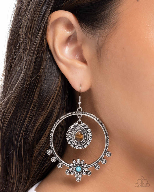 Neutral Nuance - Brown - Paparazzi Earring Image