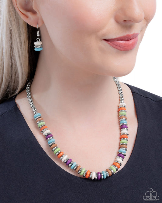 Straightforward Stones - Paparazzi Necklace Image