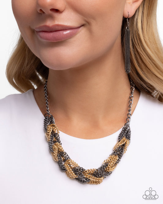 Braided Breakthrough - Paparazzi Necklace Image