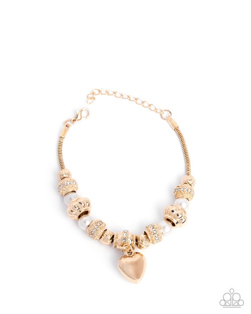 Pensive Polish - Gold - Paparazzi Bracelet Image