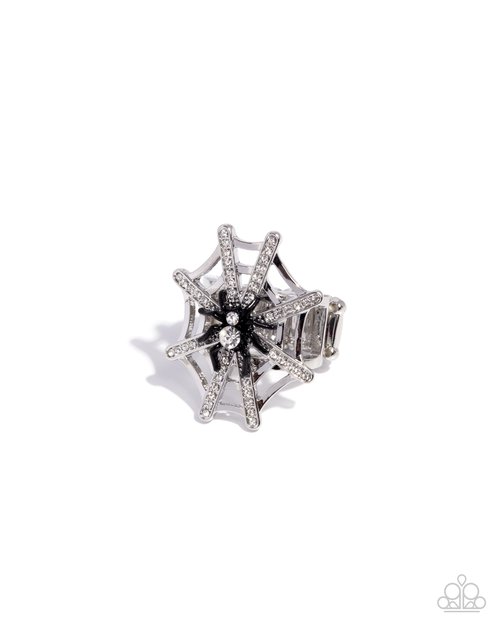 Spiderweb Shimmer - Paparazzi Ring Image