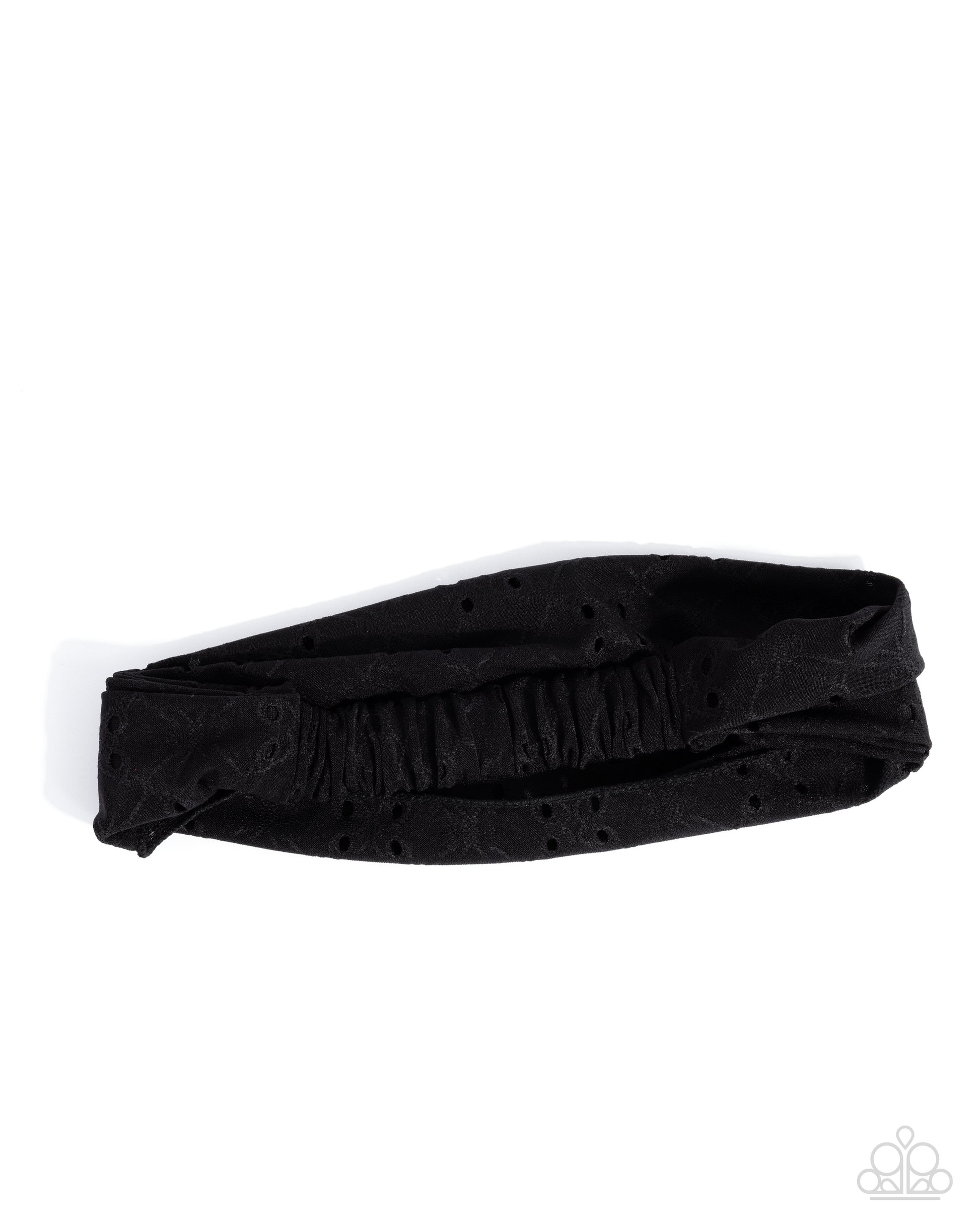 Eyelet Elegance - Black - Paparazzi Product Image